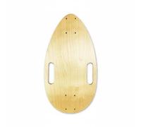 MFMEXUL Mini Planche de Skate Teardrop Mini Skateboard Deck Plateau Deck Compact Bois Robuste avec Découpes de Portage Trous pour Trucks Facilite l'Assemblage, Bois Naturel