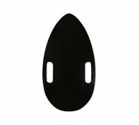 MFMEXUL Mini Planche de Skate Teardrop Mini Skateboard Deck Plateau Deck Compact Bois Robuste avec Découpes de Portage Trous pour Trucks Facilite l'Assemblage, Noir Pur