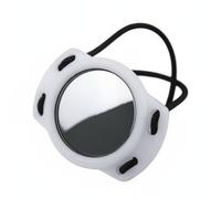MFMEXUL Miroir de Plongée Accessoire de Plongée Outil d'Inspection Miroir Rétractable Verre Convexe Clair pour Détection de Fuites Corde Élastique Ajustable , Blanc