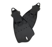 MFMEXUL Palmes de Plongée Palmes Ailerons Palettes Propulseurs Ventilées avec Découpe de Drainage pour Réduire la Traînée et Améliorer la Poussée Adaptées à , Noir , M 36-41