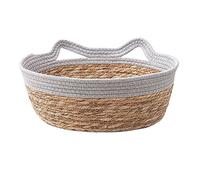 MFMEXUL Panier pour chat fabriqué à la main pour les amis à fourrure, gris, S