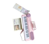 MFMEXUL Piano électronique pour Enfants, Clavier 37 Touches, Piano-orgue Portable avec, Instrument de Musique pour Le Développement Du Langage et D, Rose
