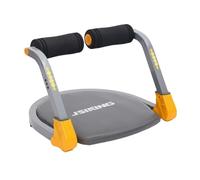 MFMEXUL Planche Abdominale Banc d'Exercice pour Abdos Planche de Gainage Appareil de Core Training Structure Pliable avec Coussins et Rouleaux en Mousse Tube, Jaune, Jaune