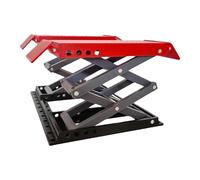 MFMEXUL Plateforme Élévatrice RC Support de Levage Réglable Station Réparation Mini Accessoire Voiture Camion Modèle Matériau PP Adaptée Aux Passionnés de, Rouge Noir