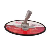 MFMEXUL Ponceuse à Plaques de Plâtre, Outil de Polissage et de Ponçage, Ronde, Rotative à 360 Degrés, Professionnelle, En Alliage D'aluminium, Rouge