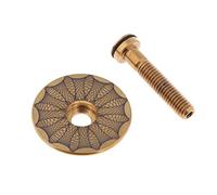 MFMEXUL Potence de Vélo avec Jeu de Direction à 6 Boulons. Composants de Vélo, Ciel Doré, 31.8mm