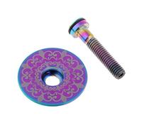 MFMEXUL Potence de Vélo avec Jeu de Direction à 6 Boulons. Composants de Vélo, Multicolor-Totem, 31.8mm