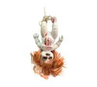 MFMEXUL Poupée Hantée Poupée Effrayante Accessoire Décoration Horreur Halloween Sanglante Fabriqué en PVC Adaptée Aux Décorations Intérieures Maison Hantée Fê, Fille Grande