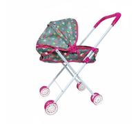 MFMEXUL Poussette Enfant Interactive Landau Portable Chariot Stable Accessoire Rétractable Maniement Adapté aux Petites Mains pour Enrichir Les Histoires, Chariot Étoile