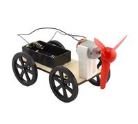 MFMEXUL Propulseur Voiture Jouet Kit de Véhicule DIY à Propulseur Modèle Science Expérience Construction Car Enseignement Adapté pour Éducation Enfant Projet, 13.5 Cm X 7 Cm X 9