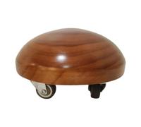 MFMEXUL Roue de Fitness Roue de Glisse Roue d'exercice Roue d'Équilibre en Bois Confort de Prise Adaptée aux Assouplissements Renforcement du Tronc
