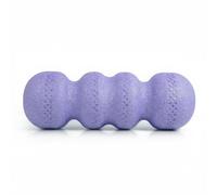 MFMEXUL Rouleau de Rouleau Mousse Exercice Auto-massage Soulagement Musculaire Surface Structurée Léger Convient à l'Entraînement Salle de Sport Étirements Quotidiens, Violet Rose, Extra Dur 75°