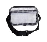 MFMEXUL Sac Banane Transparent Pochette Outils Organisateur PVC Robuste Ajustable Résistant à L'Eau Convient pour Ingénieurs Techniciens Déplacements Professi