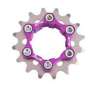 MFMEXUL Single Speed Cassette en Alliage Léger avec Pignon Vélo Kit de Conversion pour Moyeu Fixe Bague de Serrage et Entretoises Adapté à l'Entretien de, 16T