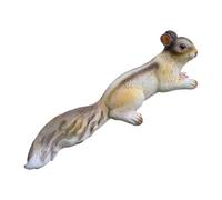 MFMEXUL Statue D'écureuil En Résine, Figurine, Jouet pour Enfants, Cadeau, Sculpture Animale à Fixer sur Un Arbre, Ornement de Jardin, Décoration de Pelou, Fleurs à Plusieurs Supports