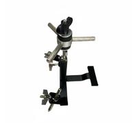 MFMEXUL Support Cymbale à Pince Réglable en Métal Noir pour Percussion Accessoire Batterie avec Tige Centrale et Trois Tiges Texturées pour Organisation Efficace