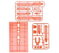 MFMEXUL Support de Maquette, Socle D'exposition Flexible, Idéal pour La Création de Maquettes, La Réalisation de Pièces de Musée Ou comme Cadeau pour Les, Rouge