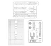 MFMEXUL Support de Maquette, Socle D'exposition Flexible, Idéal pour La Création de Maquettes, La Réalisation de Pièces de Musée Ou comme Cadeau pour Les, Clair