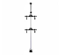MFMEXUL Support de Stationnement Vélo Porte-vélos Rack Vélo Support Vertical Rangement Vélo Système Tension Ressort Cadre Tube Renforcé Convient Route, 3M, 2 Crochets Fer