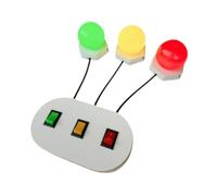 MFMEXUL Tableau Interactif pour Reconnaissance Des Couleurs Panneau Lumineux Sensoriel avec Interrupteur Jouet Éducatif pour La Motricité Fine Structure Bois, Style B