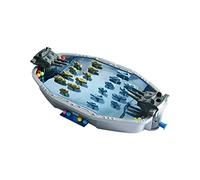 MFMEXUL Tabletop Jeu Bataille Marine Jeux de Table Compétition Parent Enfant Jouet Éducatif Développement Motricité Créativité Convient pour Enfants Famille L, Navire de guerre