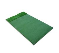 MFMEXUL Tapis d'Entraînement de Golf Practice de Frappe d'Impact de Swing Gazon Artificiel Polyvalent pour Coups Longs et Base, 91 X 152 Cm, Deux Herbes Base 5mm