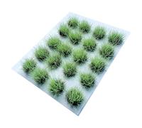 MFMEXUL Touffes D'herbe Miniatures, Buissons Artificiels épais, En Nylon, Pré-groupées, Prêtes à L'emploi, pour Dioramas, Vert Clair