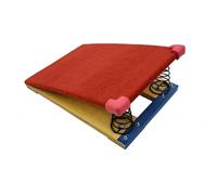 MFMEXUL Tremplin Enfant Planche d'Appel Planche de Saut Planche d'Entraînement Planche à Ressorts Plateau Feutré et Base, Modèle Renforcé À Deux Ressorts Pour Enfants