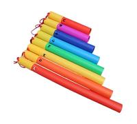 MFMEXUL Tubes Musicaux Ensemble de Tubes à Sons Jouets Percussion Diatonique Matériau PE Sécurité Développement Créativité Convient à L'Éducation Musicale Enf, avec Corde