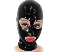 MFMYEE 100% BDSM Masque En Latex Fétiche En Caoutchouc Complet Restrictions Érotiques Masque Bondage