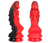 MFMYEE 22cm * 5.2cm Gode réaliste avec ventouse puissante Gode en silicone souple Gode épais surdimensionné,plug anal en silicone BDSM avec ventouse puissante Gode en silicone souple