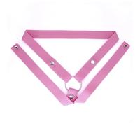 MFMYEE Ceinture de chasteté, cage de chasteté antidérapante pour homme, cage pénienne, ceinture auxiliaire réglable en trois points avec anneau scrotal, lingerie SM pour homme (Rose)