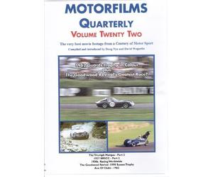 MFQ Vol 22 DVD 1930s racing 1953 Ferrari 375 1962 BRSCC plus Le Mans Monte