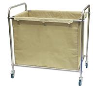 MFRELMNZG Chariot de tri de Linge Robuste pour hôtels, Restaurants et centres commerciaux, avec roulettes de freinage universelles, Pliable en Acier Inoxydable, 90 x 56 x 90 cm