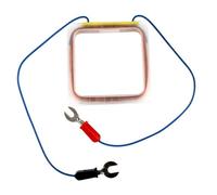 MFRELMNZG Instrument expérimental électromagnétique à Bobine carrée en cuivre, Outil pédagogique de Physique - Instrument à Bobine carrée - Bobine de cuivre expérimentale
