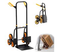 MFRELMNZG Lightweight Stair Climbing Cart 330 lbs Capacity Hand Trolley Portable Dolly for Easy Transport on Stairs Moving Supplies HeavyDuty Utility Truck