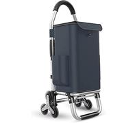 MFRELMNZG Lightweight Stair Climbing Shopping Trolley Portable Aluminium Cart with Detachable Oxford Bag 36L Capacity for Groceries Easy to Use Ideal for Seniors and Shopping Trips