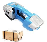 MFRELMNZG Machine de cerclage électrique à soudage par Fusion à Chaud Automatique, alimentée par Batterie Rechargeable, pour feuillard PP/Pet de 1/2 à 5/8 Pouce, Bleue