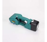 MFRELMNZG Machine de cerclage électrique Portable, Outil de cerclage Manuel alimenté par Batterie 6000 mA, Machine de cerclage Automatique à thermocollage pour feuillard Pet/PP de 9 à 16 mm