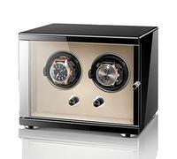 MFRELMNZG Remontoir de Montre Automatique pour 1, 2, 4 ou 6 Montres, boîtier de présentation Flexible en Bois avec Moteur Silencieux et boîtier de Rangement pour Montres