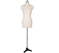 MFRELMNZG Support de Mannequin Torse, Torse de Mannequin Femme avec Support en métal et Crochet, pour Suspendre des vêtements et des Pantalons de Femme, Mannequin de Tailleur Demi-Corps,