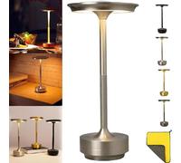 MFRVXQUL Lampe Ecolume Yifare, Lampe Ecolume Sherum, Lampe sans Fil Ecolume Sherum, Lampe de Table Ecolume Vueeze, Lampe de Table sans Fil USB Rechargeable (Silver)