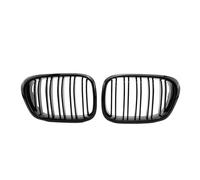 MFTGRS Pour E39 Série 5 525i 528i 530i 540i M5 4 Portes 1999-2004 Grille Calandre Avant Voiture Grille Ligne À Double Lamelles(Noir brillant)