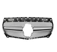 MFTGRS Pour Mercedes Pour Benz CLA W117 CLA200 CLA250 CLA45 2017 2018 AMG Style Grille Calandre Avant Grille Capot Pare-chocs Supérieur Voiture(Argent)