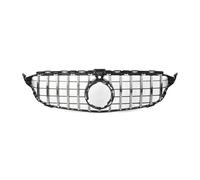MFTGRS Pour Mercedes Pour Benz W205 Classe C C200 C300 2019+ Calandre Avant Voiture Grille Supérieure En Maille Grille GTR Avec Caméra