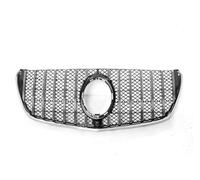 MFTGRS Pour Mercedes Pour Benz W447 V CLASS 2016-2021 GT R Style Grille Avant Grille Supérieure Pare-Chocs Voiture Avec Trou Pour Caméra(Argent)