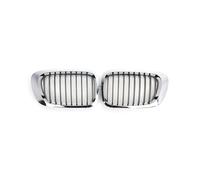MFTGRS Pour Série 3 E46 M3 Coupé Cabriolet 1999 2000 2001 2002 Pré-LCI 2 Portes 2 Pièces Grilles Calandre Pare-chocs Avant Argentées