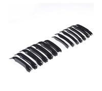 MFTGRS Pour X1 F48 2016 2017 2018 2019 20i 25i 25le 14Pcs Car Styling Chrome Front Grille Trim Strips Cover(Noir)