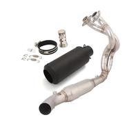 MFTGRS Tuyau Échappement Moto Système Moto Collecteur Tuyau Échappement Silencieux avec DB Killer Escape Slip on pour Ninja 650 Z650 2023-2025(C)