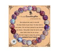 MFTRADING Bracelet de remise de diplôme pour elle et lui, cadeau de remise de diplôme inspirant pour le collège et le lycée, bracelet boussole pour homme et femme, 7Inches, Pierre naturelle, métal